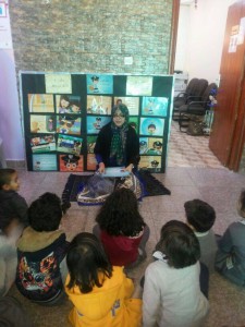 Storytelling in the 'We Love Reading' classroom (courtesy We Love Reading Facebook)